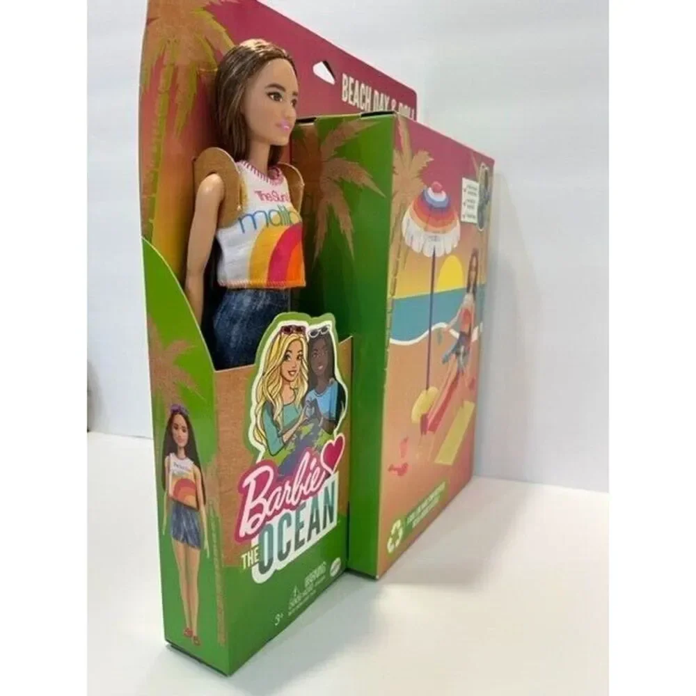 Barbie Loves The Ocean Beach Day and Doll Playset New‎